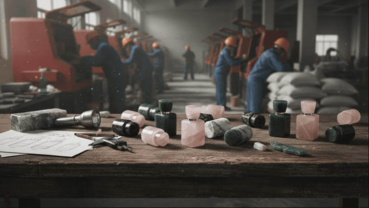 crystal perfume bottle production